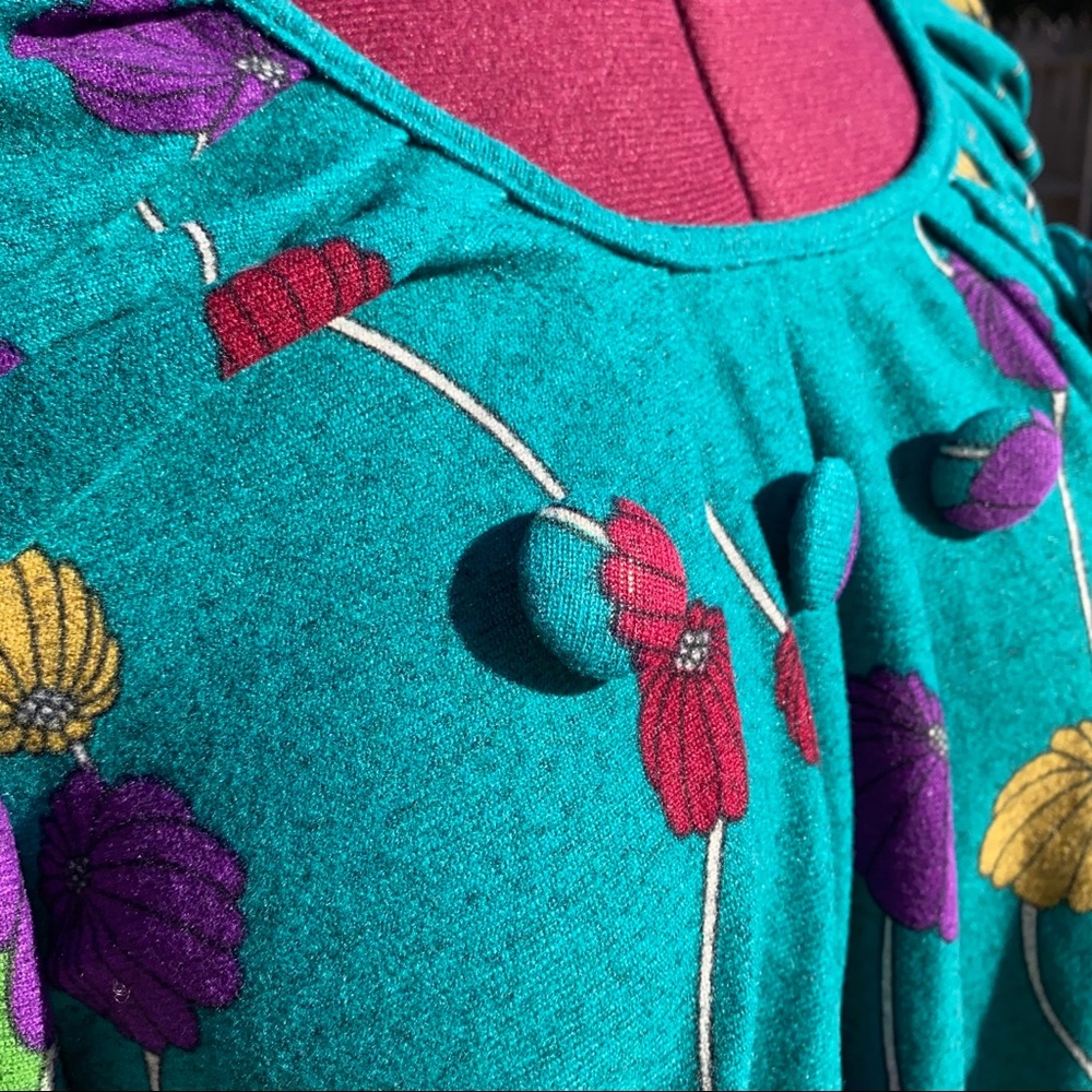 Funky People | Long Sleeve Forest Green Dress 🐢 - Picture 4 of 6